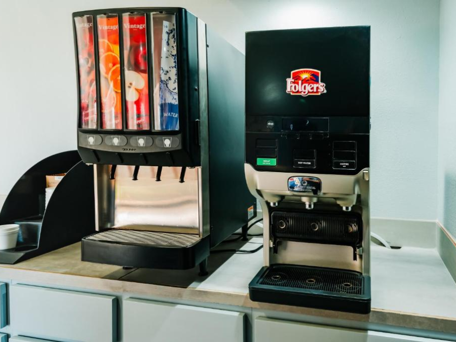 Complimentary coffee station at our pet friendly hotels in San Antonio